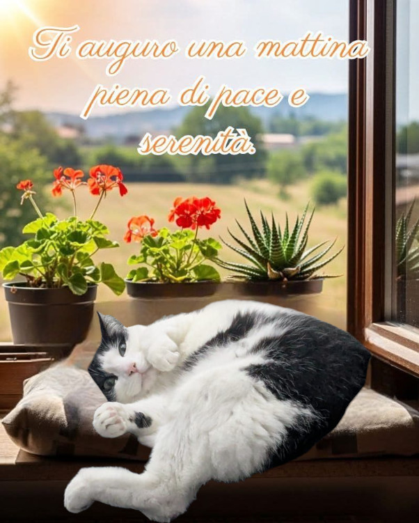 Buongiornissimo a voi meravigliosi umani! Che sia un giorno super produttivo e sereno 🥰🌅